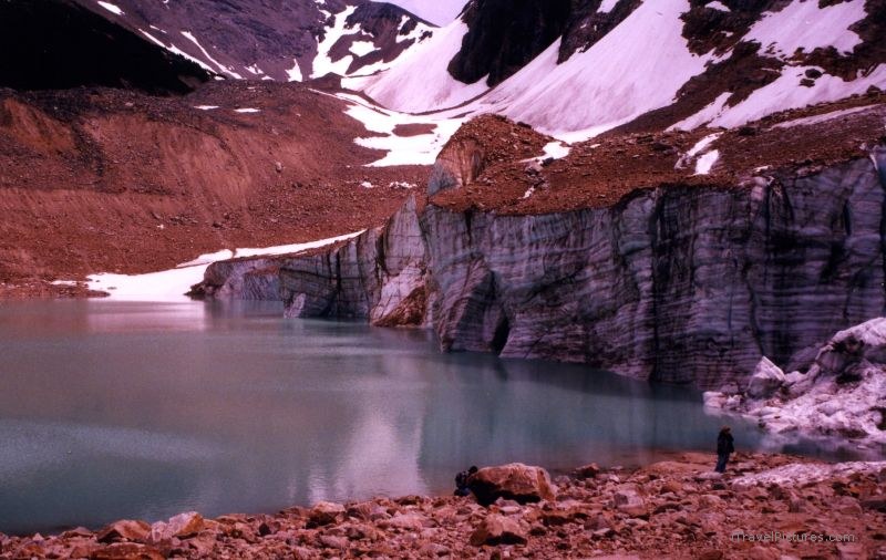 Jasper national park glacier Edith Cavell lake